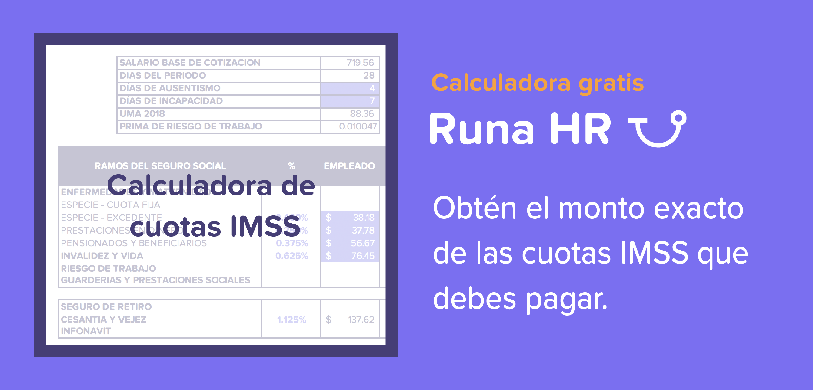 Calculadora cuotas imss